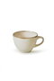Hermia Set de tazas de té de cerámica de 4 piezas, Crema